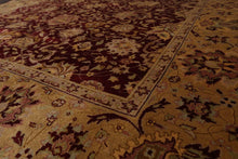 6'1" x 7'6" Hand Knotted 100% Wool Traditional Kashan Oriental Area Rug Maroon