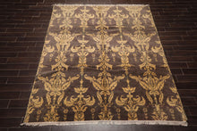 8' x 10' Hand Knotted 100% Wool Tibetan Oriental Area Rug Transitional Gray - Oriental Rug Of Houston