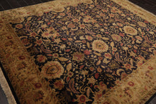 8'2" x 9'10" Hand Knotted Wool Agra 250 KPSI S.fine Veg dyes Area Rug Charcoal - Oriental Rug Of Houston