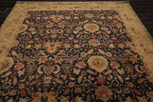 8'2" x 9'10" Hand Knotted Wool Agra 250 KPSI S.fine Veg dyes Area Rug Charcoal