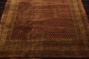5'7" x 8'3" Hand Knotted 100% Wool Boteh Paisley Oriental Area Rug Rust