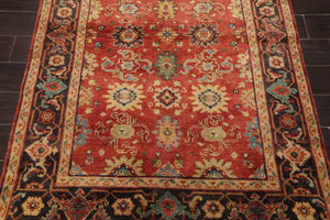 4' x 6' Hand Knotted 100% Wool Mahal Traditional Oriental Area Rug Rust
