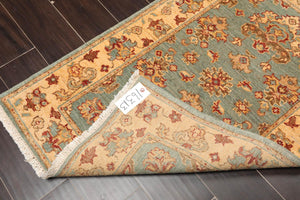 2'6" x 3'10" Hand Knotted 100% Wool Chobi Peshawar Traditional Area Rug Aqua - Oriental Rug Of Houston