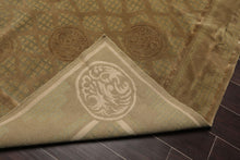 9' x 12' Hand Knotted Designer Wool & Silk Tibetan Oriental Area Rug Moss