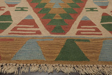 3'9" x 5'2" Hand Woven 100% Wool Southwestern Turkish Kilim Area Rug Beige - Oriental Rug Of Houston