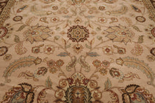 9'x12'2'' Beige, Brown Hand Knotted 100% Wool Agra Traditional Oriental Area Rug