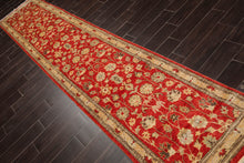 2'6''x12'7'' Red, Beige Hand Knotted 100% Wool Chobi Peshawar Traditional Oriental Area Rug Runner