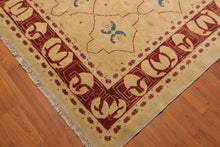 8'2" x 10'4" Hand Knotted Oushak Wool Traditional Oriental Area rug Gold