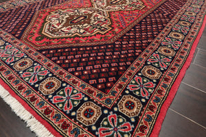 4'5" x 6'11" Hand Knotted Traditional 100% Wool Tribal Oriental Area Rug Rose