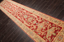 2'9''x13'11'' Runner Rust,Beige Hand Knotted Persian 100% Wool Chobi Peshawar Traditional  Oriental Area Rug