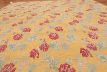 6' x 8'10" Hand Knotted 100% Wool Tibetan Area rug Modern Gold