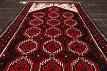 3'9" x 6'4" Hand Knotted Traditional 100% Wool Tribal Oriental Area Rug Black - Oriental Rug Of Houston