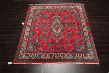 6x9 Red, Ivory Hand Knotted 100% Wool Designer Traditional Oriental Area Rug