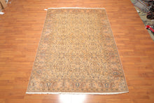 6'8" x 9'8" Hand Knotted Authentic Oushak 100% Wool Oriental Area Rug Beige