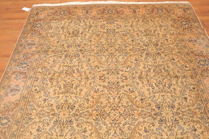 6'8" x 9'8" Hand Knotted Authentic Oushak 100% Wool Oriental Area Rug Beige