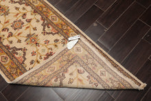 2'7''x13'8'' Runner Beige, Gold Hand Knotted Persian 100% Wool Chobi Peshawar Traditional Oriental Area Rug