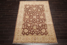 5x7 Brown, Beige Hand Knotted Persian 100% Wool Chobi Peshawar Traditional Oriental Area Rug