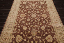5x7 Brown, Beige Hand Knotted Persian 100% Wool Chobi Peshawar Traditional Oriental Area Rug