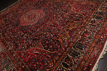 12'3''x16'8'' Palace Midnight Blue, Coral Hand Knotted Persian 100% Wool Traditional Oriental Area Rug