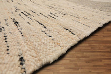 9' x 12' Hand Woven Handmade Flatweave 100% Wool Modern & Contemporary Oriental Area Rug Ivory, Brown Color - Oriental Rug Of Houston