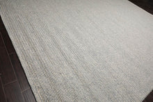 10’ x 14’ Modern Berber Textured Thick Pile Area Rug Ash Gray Hand Woven Wool