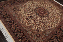 8'1” x 10’ Hand Knotted 100% Wool Pak Persian Tabriz 300 KPSI Area Rug Ivory - Oriental Rug Of Houston