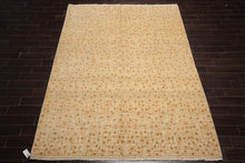 8x10 Beige Hand Knotted Tibetan 100% Wool Michaelian & Kohlberg Modern & Contemporary Oriental Area Rug