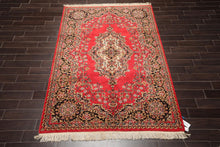 5'11' x 8'11'' Hand Knotted 100% Wool Sarouk Traditional Oriental Area Rug Navy