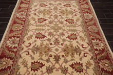 5'9" x 8'4" Hand Knotted Peshawar 100% Wool Arts and Craft Area Rug Beige