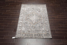   Tone On Tone Silver Gray White Tan Color Machine Made Persian  Transitional Oriental Rug