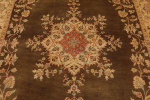 5' x 7'9" Hand Knotted Kermann Traditional 100% Wool Persian Oriental Area rug Mocha - Oriental Rug Of Houston