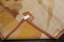 6x9 Beige Hand Knotted Tibetan Wool and Silk Michaelin Kohlberg Modern & Contemporary Oriental Area Rug