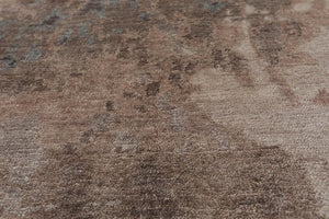 2’ x 3’ Hand Knotted Wool & Silk Transitional Tibetan Oriental Area rug Gray - Oriental Rug Of Houston