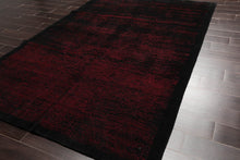 6x9 Hand Knotted Tibetan 100% Wool Tibetan Traditional Oriental Area Rug Black, Red Color