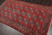 3'9" x 6'8" Hand Knotted Antique 100% Wool Zanjan Oriental Area Rug Red - Oriental Rug Of Houston