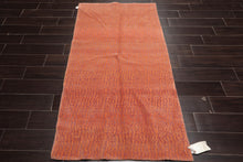 3x5 Muted Coral Hand Knotted Tibetan 100% Wool Michaelian & Kohlberg Modern & Contemporary Oriental Area Rug