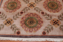 6' x 9'1" Hand Knotted Traditional Classic European Wool Tibetan Area rug Beige