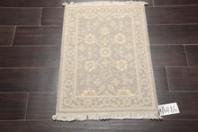 1'10” x 2'7” Hand Knotted 100% Wool Reversible Oriental Area Rug Gray