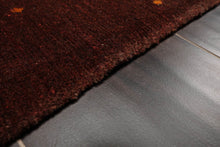 4x6 Chocolate,Orange Hand Knotted Tibetan 100% Wool Michaelian & Kohlberg Contemporary Oriental Area Rug