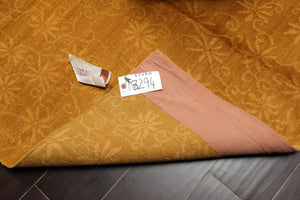 4x6 Gold Hand Knotted Tibetan 100% Wool Swiss Wash Michaelian & Kohlberg Contemporary Oriental Area Rug