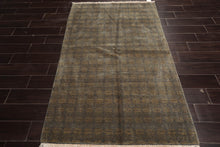4x6 Celadon,Lime Hand Knotted Tibetan 100% Wool Michaelian & Kohlberg Contemporary Oriental Area Rug