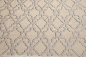 8'11" x 12'8" Hand Knotted Wool Peshawar Oriental Area Rug Gray/Slate Modern - Oriental Rug Of Houston