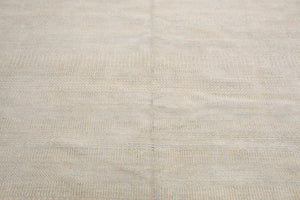 10'2''x14'04" Hand Knotted Wool & Bamboo Silk Tibetan Oriental Area Rug Beige - Oriental Rug Of Houston