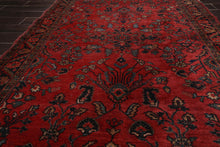 4x6 Red Vintage Saroukk Hand Knotted Traditional Wool Area Rug