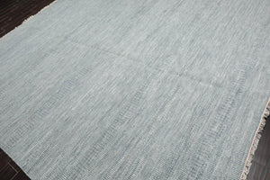 9’x12 Hand Knotted Wool & Bamboo Silk Tibetan Oriental Area Rug Slate - Oriental Rug Of Houston