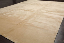 9x12 Ivory Mark Philips Hand Knotted 100% Wool Contemporary Tibetan Area Rug