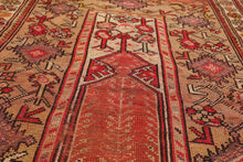 3'8" x 4'5" Hand Knotted 100% Wool Antique Turkish Oushak Oriental Area Rug Tan - Oriental Rug Of Houston