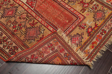 3'8" x 4'5" Hand Knotted 100% Wool Antique Turkish Oushak Oriental Area Rug Tan