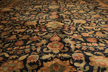 12'3"x19'6" Palace Charcoal Hand Knotted 100% Wool Agra Traditional Oriental Area Rug