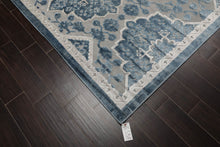 7'11” x 11'2” Designer Modern 100% Polypropylene Oriental Area Rug Gray, Blue